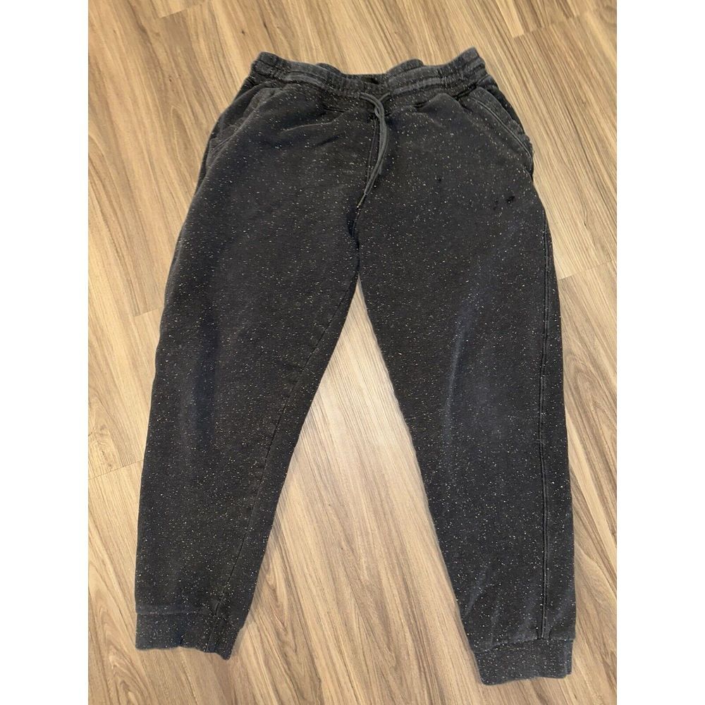 Bonobos Jogger Pants Mens Black Speckle L Drawstring Active‎ Casual Athleisure
